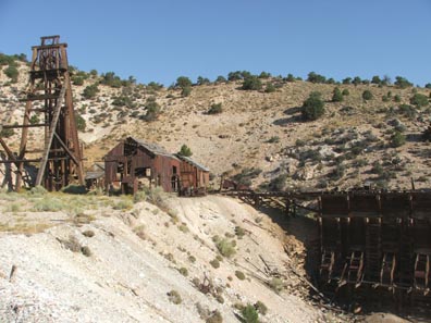 we camped by the headframe